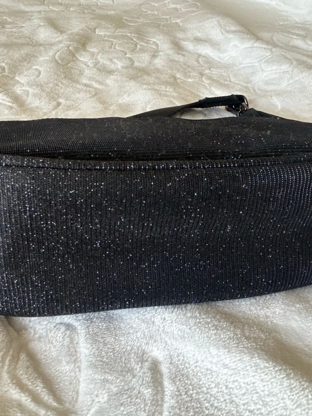 Lululemon Athletica Black Sparkle Shoulder Purse - Picture 3 of 4